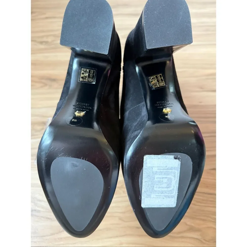 STUART WEITZMAN Dayna Platform Bootie In Black US 8B $650